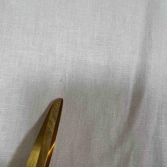 Reformation Maira Linen Top Womens L White Sleeveless Button Down Shirt Relaxed - Picture 11 of 11